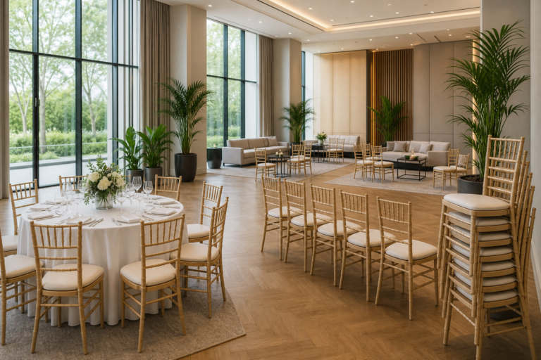 Optimiser l’espace avec les chaises Chiavari : solutions modulables pour lieux de réception en 2026
